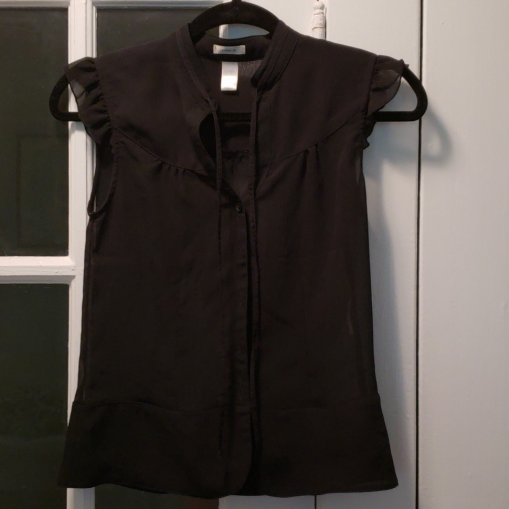 Sheer Black Tank Top